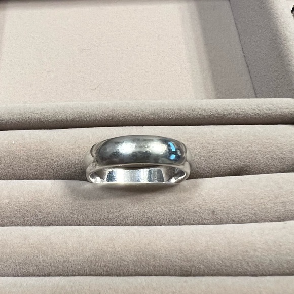 Sterling Silver Band Ring NF 925 - Picture 2 of 5